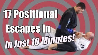 17 BJJ Positional Escapes In 10 Min  Mount amp Back Mount  Jason Scully [upl. by Jandel196]