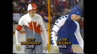 Winter Olympic Games Calgary 1988  intro  500 m Ykema  Thibault [upl. by Aniluap]