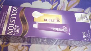 WELLA  KOLESTON  Hair color Creme  Chocolate brown 3067  hair colour [upl. by Jary]