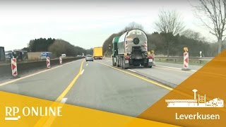 Unfallschwerpunkt A1 BurscheidLeverkusen [upl. by Ketty]