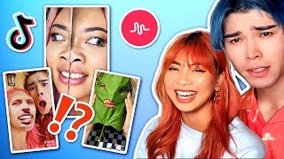 REACTING TO OUR SECRET OLDEST TIKTOKSMUSICALLYS OF 2018 [upl. by Mot]