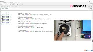 BLDC Motor Driver Howto Modbus RS485 Serial Communication [upl. by Samalla341]