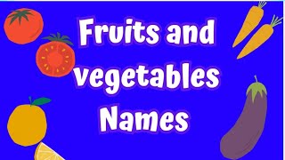 Fruts and Vegetables namehealthy foodee Englishfirst standard English [upl. by Milissent]