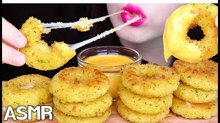 ASMR CHEESY CHEESE RINGS 치즈링 치즈소스 리얼사운드 먹방 EATING SOUNDS NO TALKING MUKBANG [upl. by Duane745]