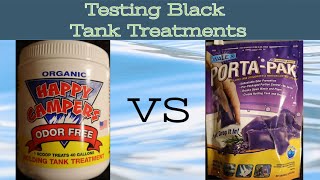 Holding Tank Treatment Battle w Odor Test [upl. by Kinelski]