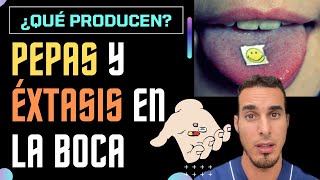 ¿Qué son las PEPAS  Efectos de las DROGAS en la boca y DIENTES  Pastillas  shorts [upl. by Ettennor134]