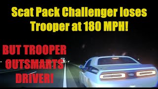 SCAT PACK Challenger goes 170185 MPH fleeing from Arkansas State Police  Trooper outsmarts him [upl. by Umeko]