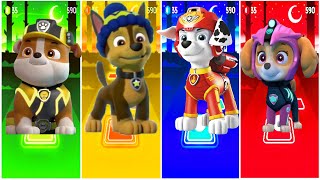 PAW Patrol Rubble 🆚 Chase 🆚 Marshall 🆚 Skye 🎶 Tiles Hop EDM Rush [upl. by Yajeet114]