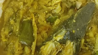 ইলিশ মাছের মাথা দিয়ে মুলা বেগুন ঘাঁটি।। ghati recipe ।। [upl. by Wittenburg404]