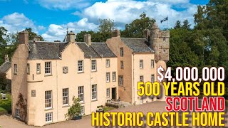 Touring 4000000 500 Year Old Scotland Castle Home for Sales [upl. by Breech925]