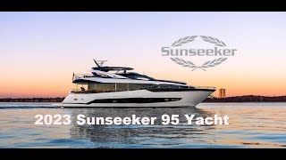 Brand New 2023 Sunseeker 95 Yacht  Full Tour of our Amazing Superyacht [upl. by Ahsieni]