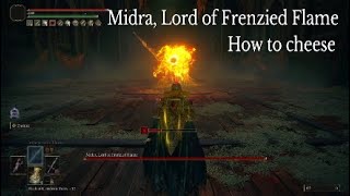 Elden Ring DLC  How to cheese Midra Lord of Frenzied Flame [upl. by Aenotna]