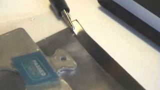 Short electroetching metal marking demonstration [upl. by Chad102]