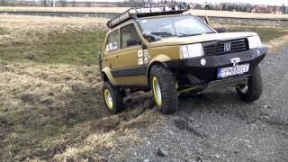 Panda 4x4 OFF Road axle lock [upl. by Nekial811]