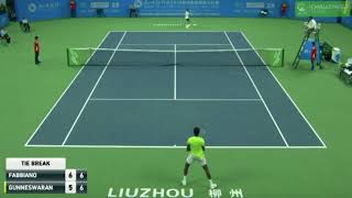 Prajnesh Gunneswaran vs Thomas Fabbiano  QF  ATP Liuzhou Challenger [upl. by Hnilym]