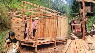 How to build a house on stilts and build a house without using chisels trần thị dinh singlemom life [upl. by Wedurn]