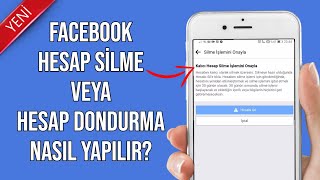 Facebook Hesap Silme  Dondurma  Kapatma Nasıl Yapılır 2021 [upl. by Eiryt]