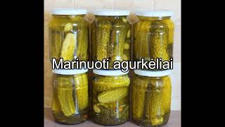 Marinuoti agurkėliai  Traškūs marinuoti agurkai  Kaip marinuoti agurkus  Pickles [upl. by Naginarb]