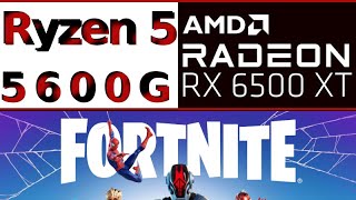 AMD Radeon RX 6500 XT  AMD Ryzen 5 5600G  Fortnite Battle Royale FPS Test [upl. by Okihcim511]