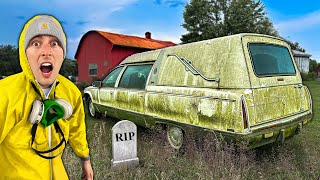 First Wash in 16 Years ABANDONED MOLDY Cadillac Hearse  Car Detailing Restoration [upl. by Slorac145]