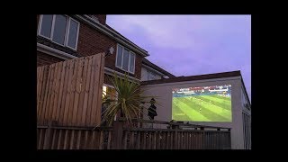 I created my own 250quot Outdoor Cinema for less than you think [upl. by Murrah]