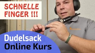 Dudelsack OnlineKurs  Schnelle Fingertechnik  Dudelsackschulede [upl. by Nickerson]