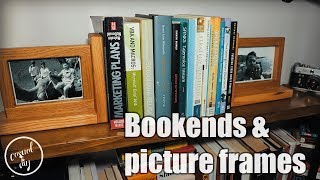 DIY bookends and picture frames in one  step by step build [upl. by Enylodnewg307]