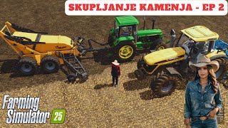 SKUPLJANJE KAMENJA SA NJIVE  FARMING SIMULATOR 25 [upl. by Thetes]