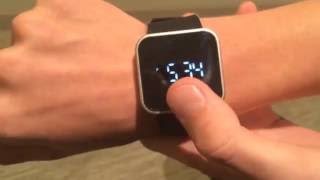 How to change the time on the 1face touchscreen watch tutorial [upl. by Nehtanoj]