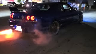 Nissan R33 GTS and Toyota Supra destroyed Ironshore Drag Racing  Motorsportja [upl. by Ahsinyt]