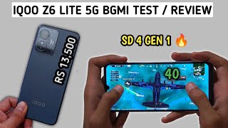 IQOO Z6 LITE 5G PUBG TEST  REVIEW  GYROSCOPE  SNAPDRAGON 4 GEN 1 🔥 [upl. by Nylehtak943]