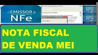 EMISSÃƒO DE NOTA FISCAL ELETRÃ”NICA PELO EMISSOR SEBRAE 401 MEI SIMPLES NACIONAL [upl. by Emse]