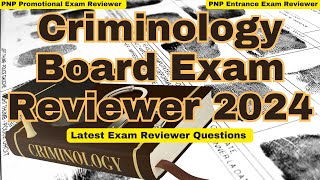 Criminology Board Exam Reviewer Criminology Part 3 [upl. by Rehotsirk]