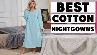 Top 10 Best Cotton Nightgown On Amazon [upl. by Reizarf]