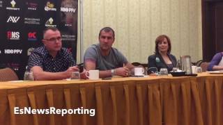 KOVALEV REVEALS HE CAN PROBABLY TAKE SOMETHING FROM WARD VS FROCH FIGHT TALKS SPARRING PARTNERS [upl. by Narah843]