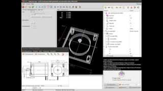 LinuxCNC Features урок №1 Создание шаблона крепежа двигателя [upl. by Janis122]