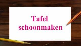 Tafel schoonmaken [upl. by Cole504]