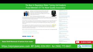 Removal Of Barium From Water Using A Water Softener [upl. by Ereynihc]