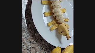 cut banana and serve🍌🍌 FRUITCUTTINGDly trendingvideo [upl. by Onileva465]