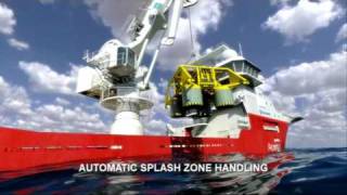 TTS subsea crane with active heave compensation AHC [upl. by Aerdnaid]