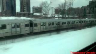 TO SPECIAL  TTC 19952001 Bombardier T1 races GO Train [upl. by Best]