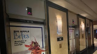 Otis Traction Elevator Up To 24 At The NY Hilton Midtown Hotel In Manhattan New York 07112024 [upl. by Veradis]