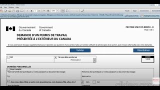 Comment remplir étape par étape le formulaire de demande de permis de travail pour le Canada IMM1295 [upl. by Aridaj]