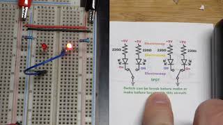 Single pole double throw switch demonstration circuit [upl. by Adaha]