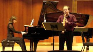 C Neidich clarinet M Gorokholinsky piano  G Faure Romance Op 28 [upl. by Cirle]