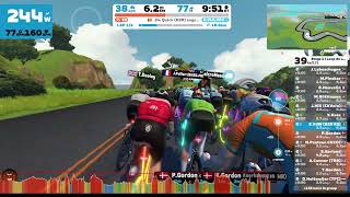 Zwift  Race Loop de Loop  Sprint Race 1  Zwift Games on Loop de Loop in Watopia [upl. by Aveer]