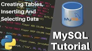 Python MySQL Tutorial  Creating Tables Inserting amp Selecting [upl. by Yerac]