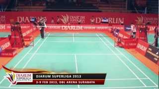 Boonsak Ponsana PB JAYA RAYA VS Liew Daren MALAYSIA TIGERS DJARUM SUPERLIGA 2013 [upl. by Elocen]