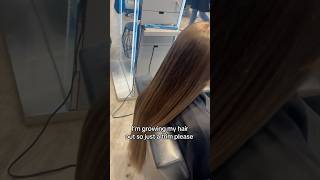 Just a trim dfwhairstylist hairstyle dallashair hair flowermound hairtok oribe [upl. by Mikeb]