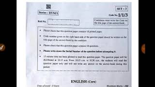 Class 12th English Question Paper 2019 Fully Solved Set3 [upl. by Hogle]